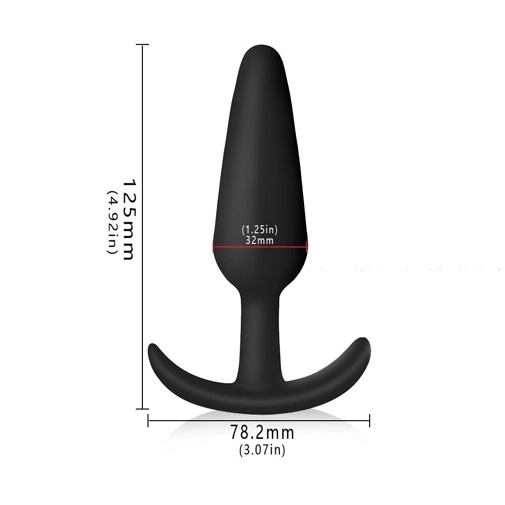 3PCS Silicone Anal Training Starter Kits Beginner Anal Trainer Butt Plug Set US