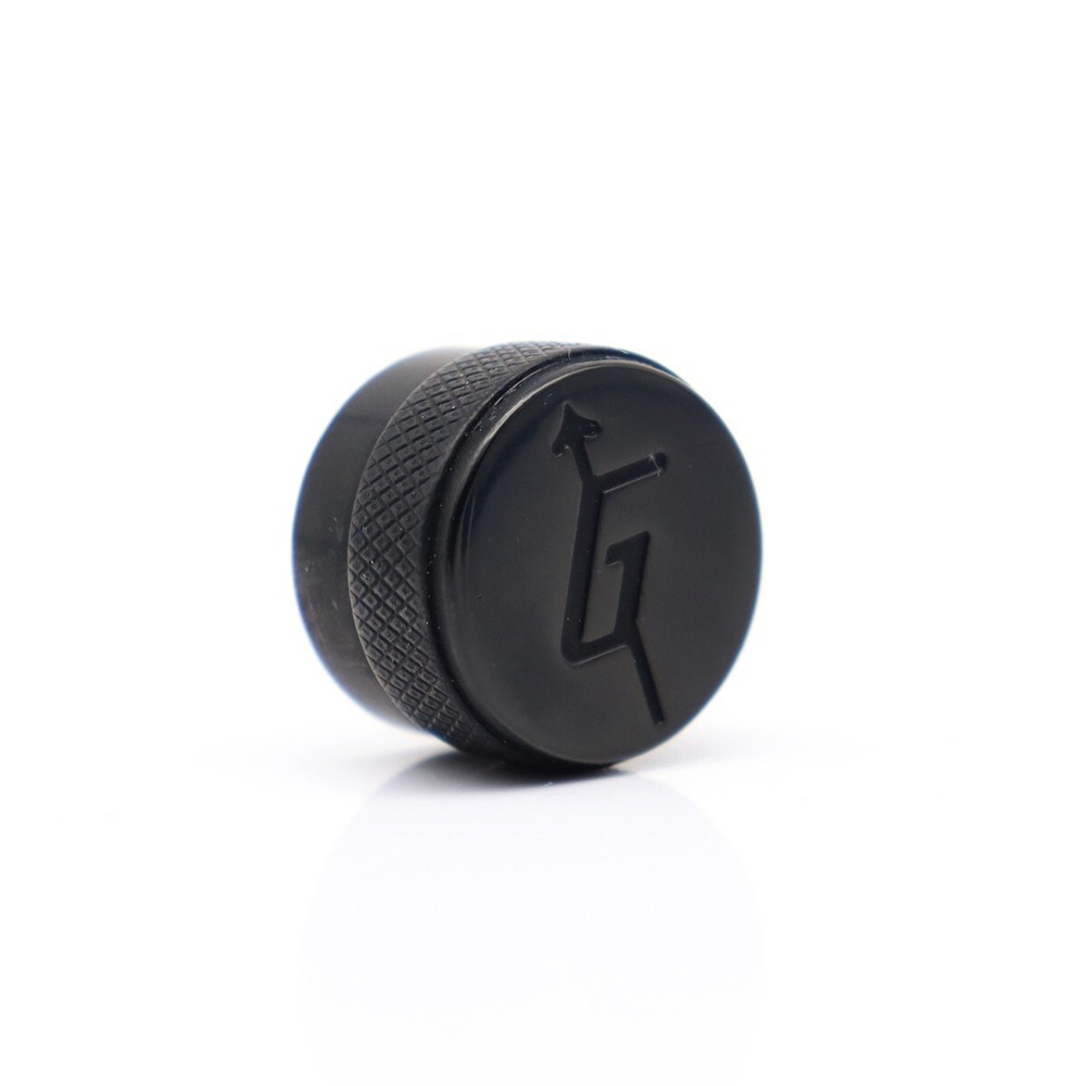4Pcs Metal Guitar/Bass Knobs w/Arrow Gretsch "G" Logo Control Knobs Black