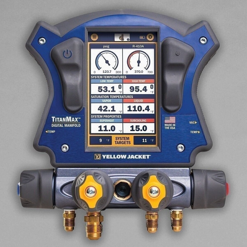 Yellow Jacket 40887 TITANMAX Digital Manifold WIRELESS WITH YJACK