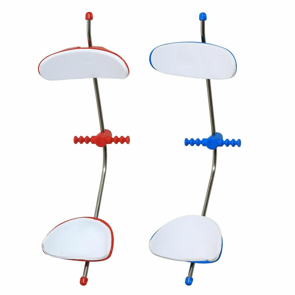 2x Dental Orthodontic Forward Reverse Pull Headgear Facemask Adjustable Red Blue