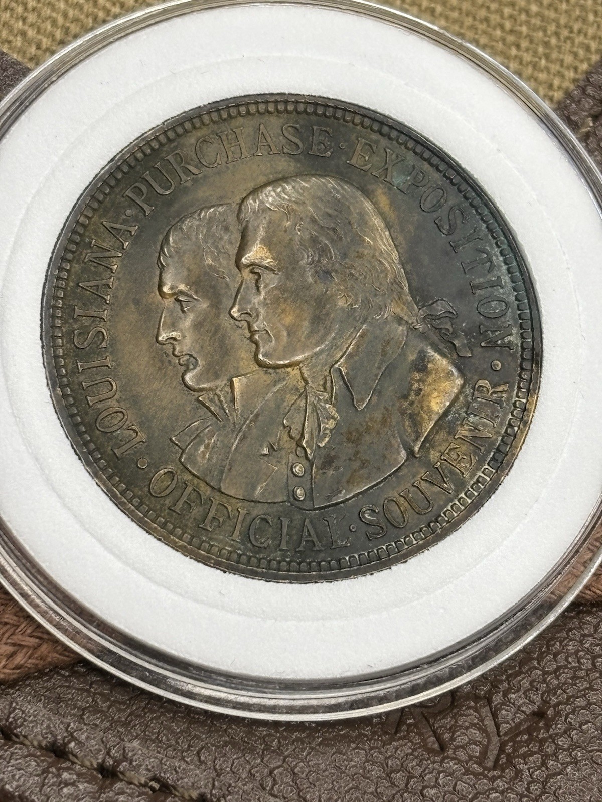 1904 So Called Dollar - Louisiana Purchase Expo HK 303 Beautiful Bronze Patina