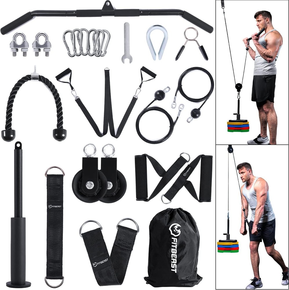 Pulley System Gym, Cable Weight Pulley System for Gym LAT Pulldown, Biceps .....