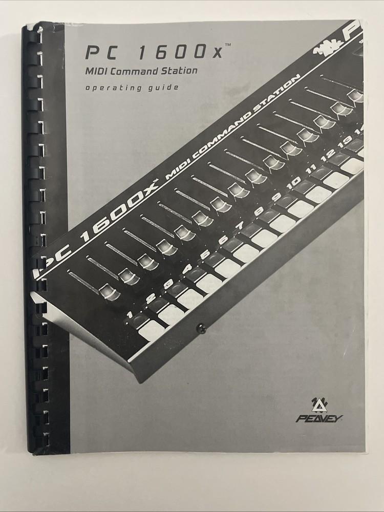 PC 1600 X midi command station operating guide