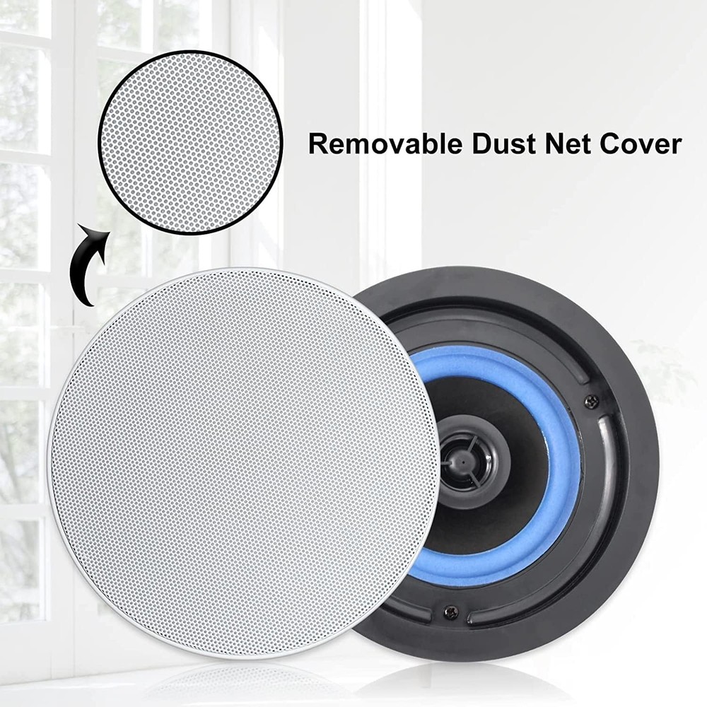 Herdio 4 Pack 4” Ceiling Speakers 320Watts - Flush Mount Easy Installation