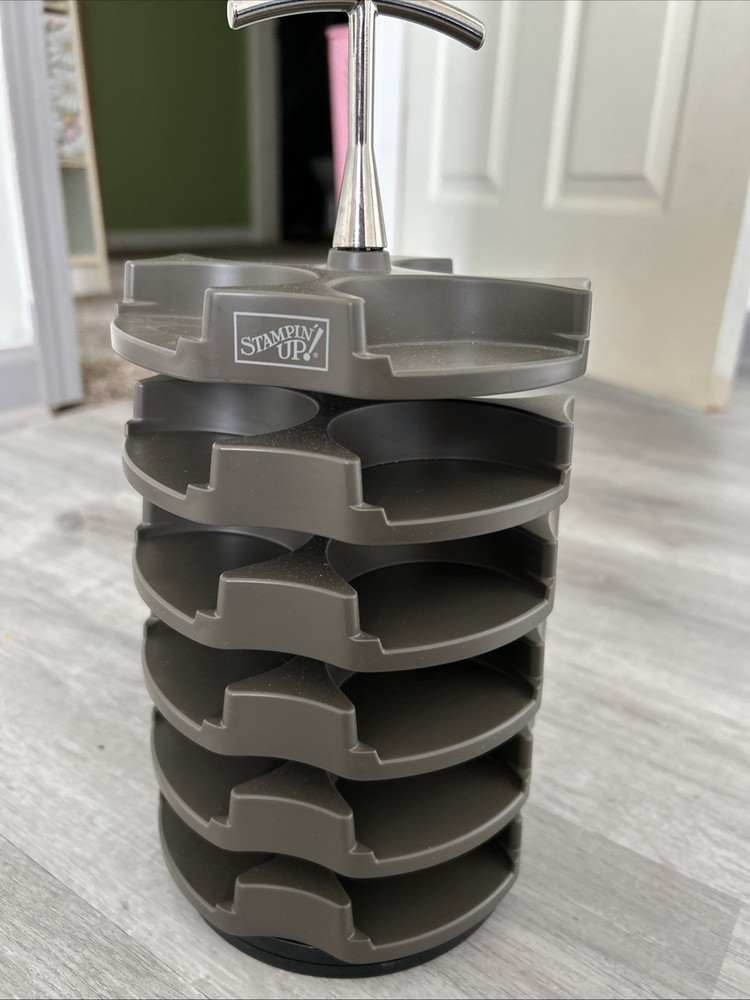 Stampin Up STACK & STORE Embellishment Carousel Holds 24 Containers