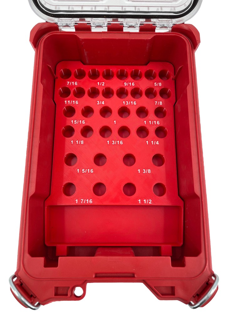 Milwaukee Packout Compact Compatible 7/16 - 1 1/2" Annular Bit Set Tray Insert