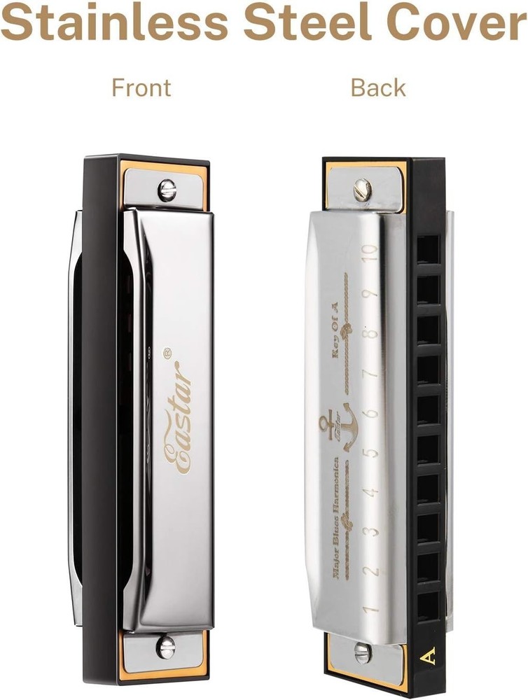 Complete 7-Key Diatonic Harmonica Set for Beginners & Kids - Quality