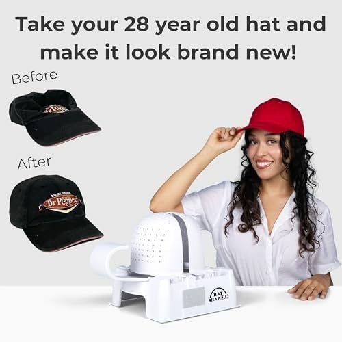 Hat Shaper Machine with Stiffening Spray – Adjustable Hat Care & Reshaping Devic
