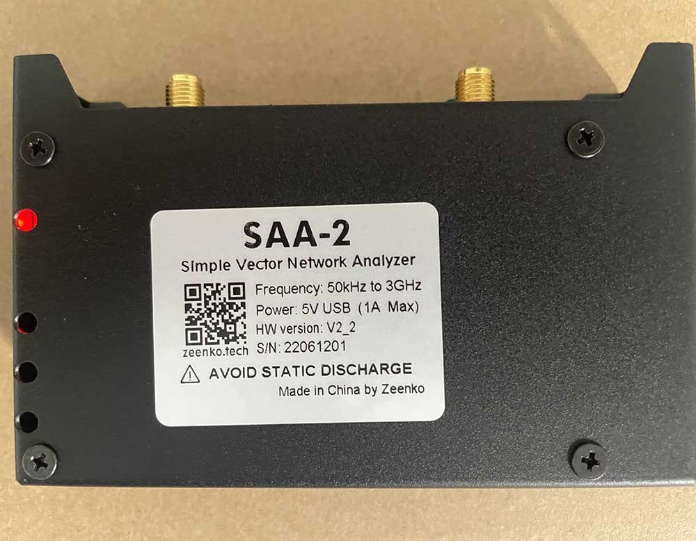 SAA2 50K-3GHz NanoVNA V2 Vector Network Analyzer Antenna Analyzer Shortwave