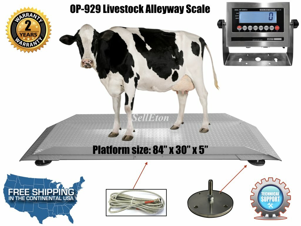 SellEton SL-929 Livestock & Cattle Alleyway Scale LCD 5000 lbs x 1 lb