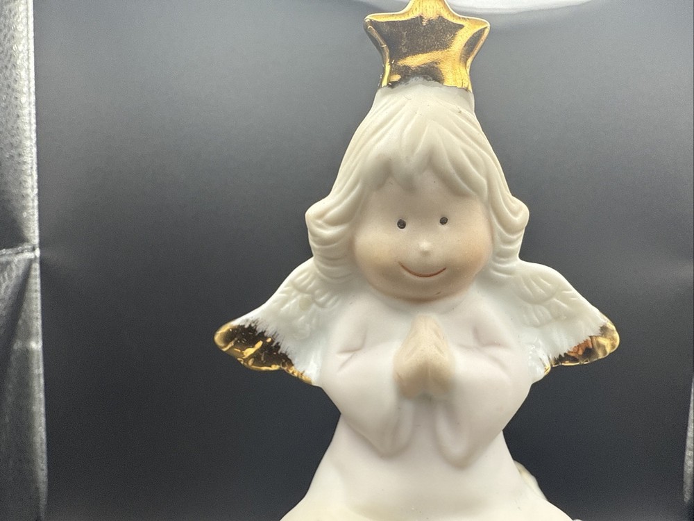 Vintage Ceramic Angel Tree Night Light