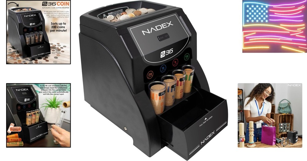36SN Automatic Coin Sorter and Wrapper