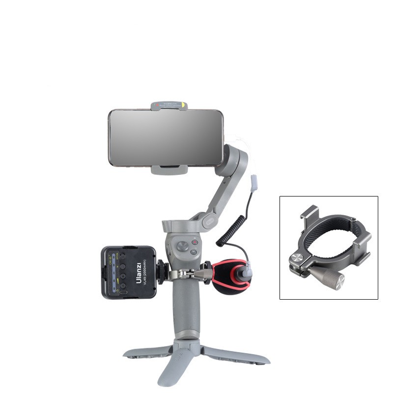 Dual Cold Shoe Stabilizer Quick Release Expansion Bracket For DJI Osmo Mobile 3