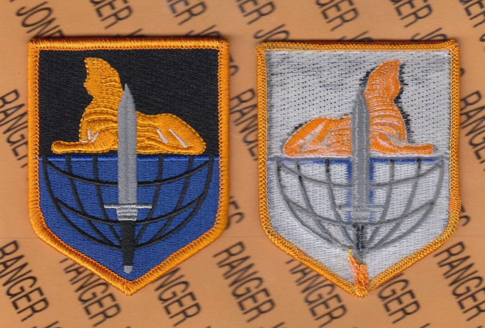 US Army 902nd Military Intelligence Bde. MI ~3.5" uniform shoulder patch m/e