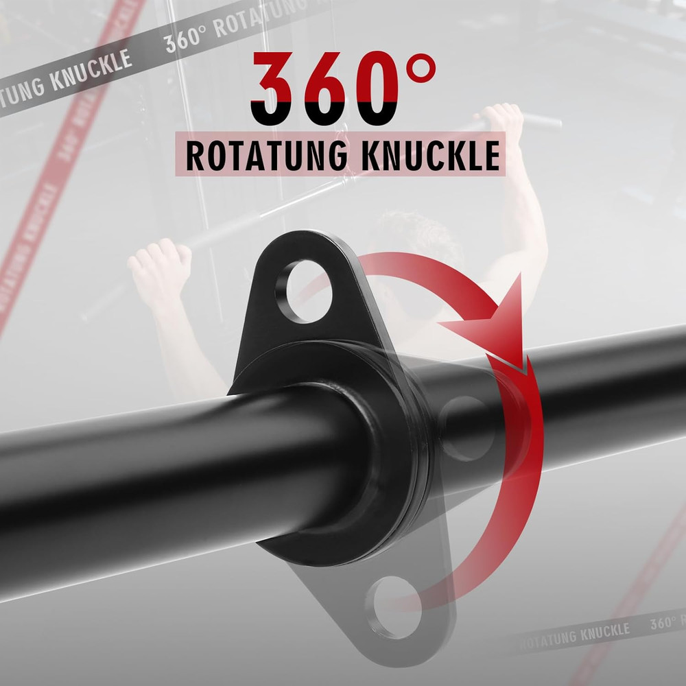 39.7 LAT Pulldown Bar with Full Rotation Lat Pulldown Attachments for Pulley Gym
