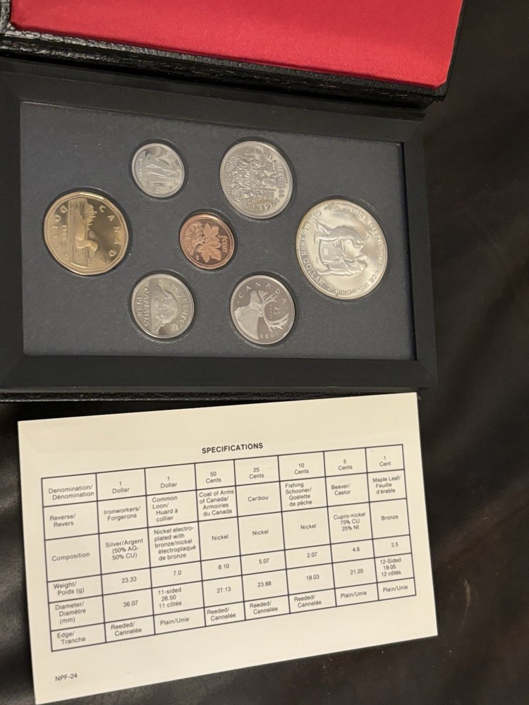 1988 CANADA PROOF SET with SILVER DOLLAR