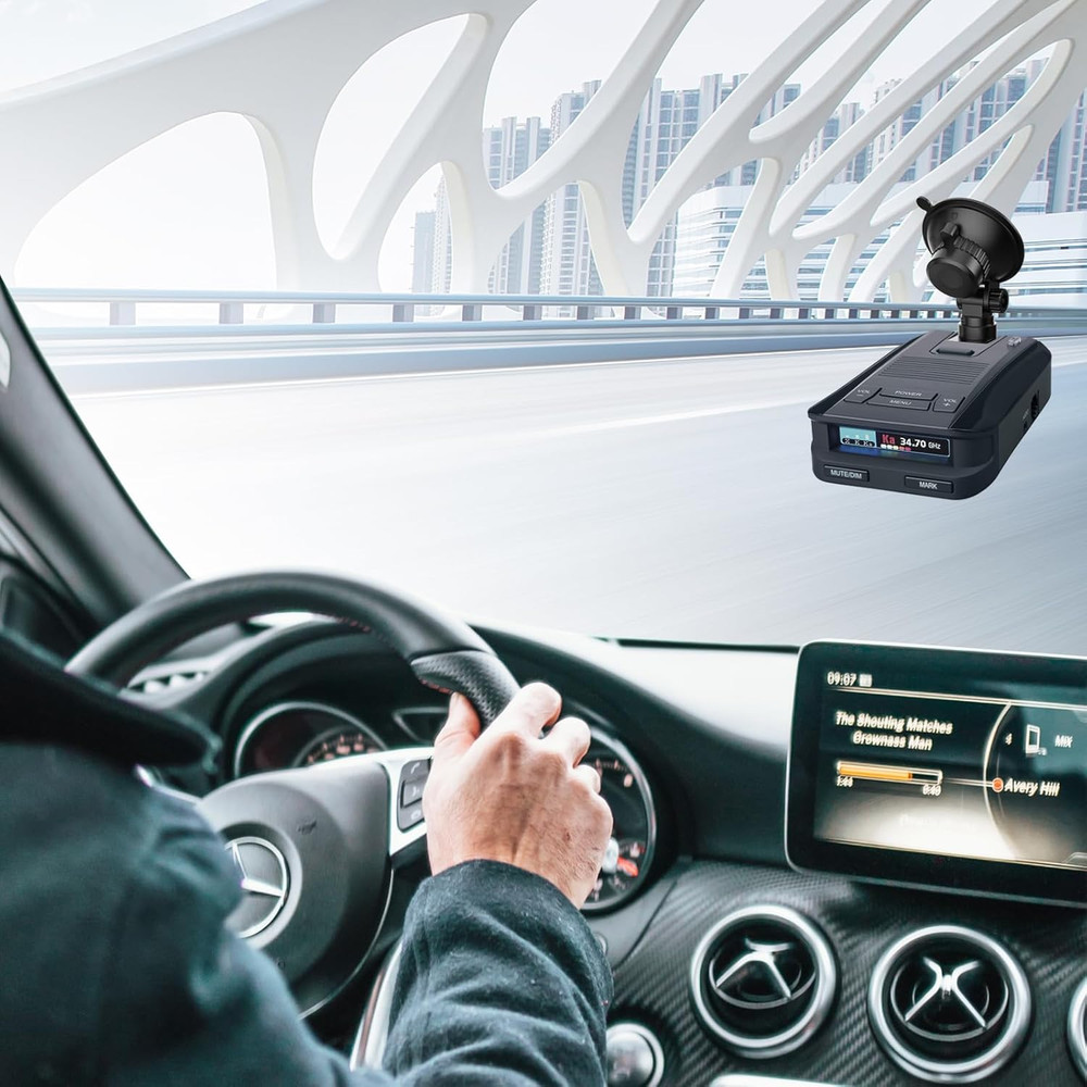 Radar Detector Mount,Car Windshield &Dashboard Suction Cup Bracket,Suitable for