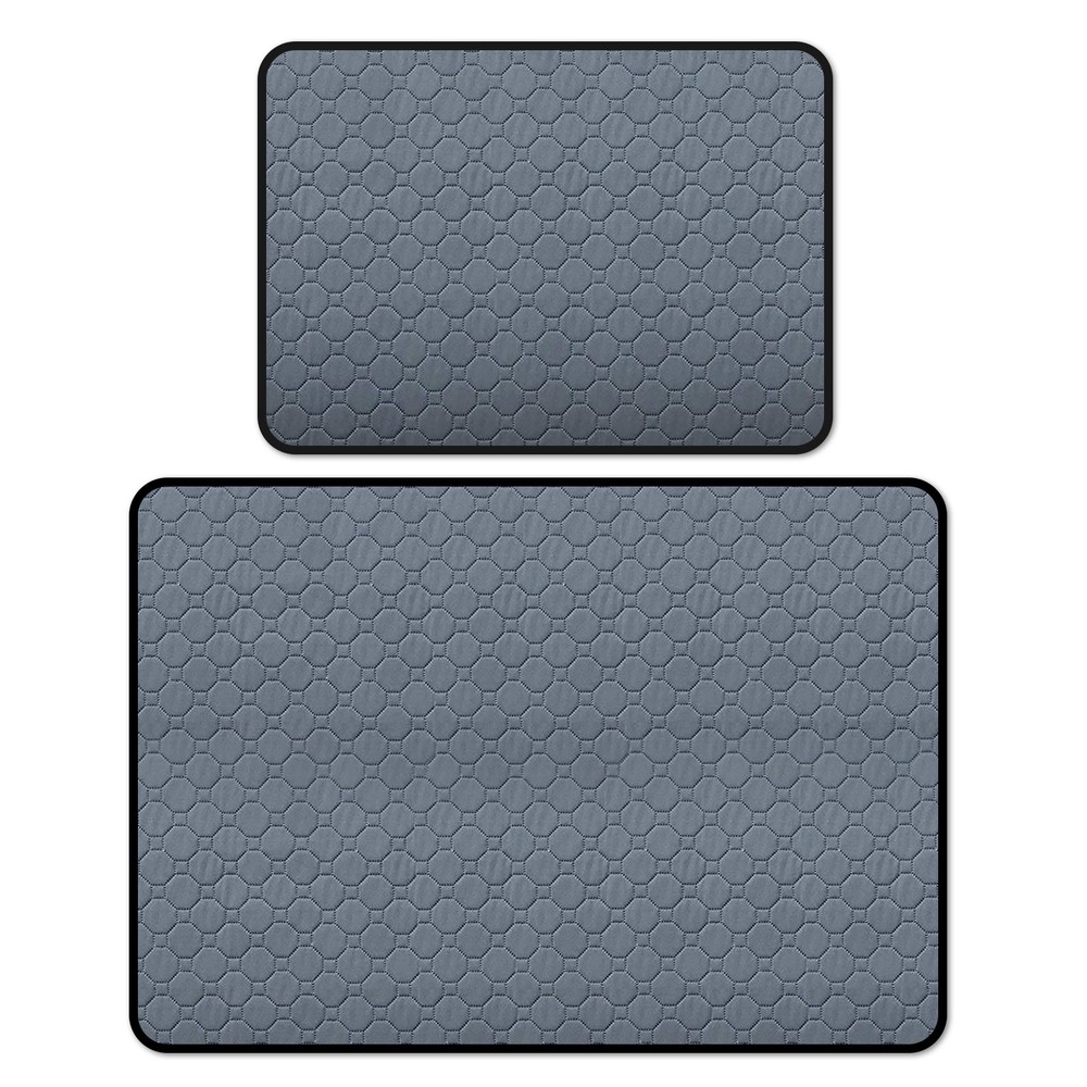 2Pcs Reusable High Absorbency Non-Slip Bottom Machine Washable Small Pets Mat