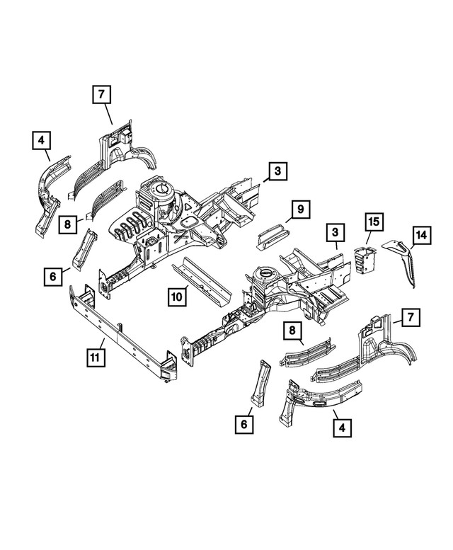 Genuine Mopar Reinforcement Left 68134291AA