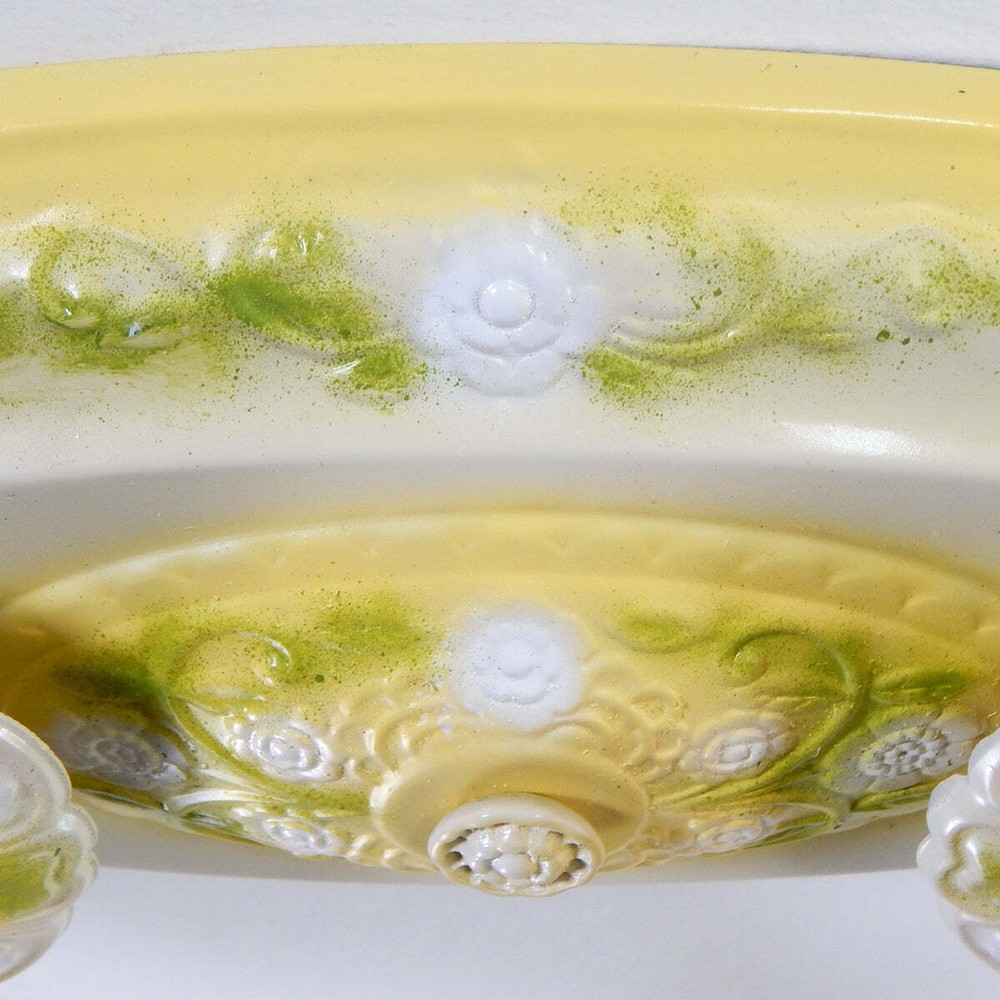 Antique Flush Mount Ceiling Pan Light Fixture