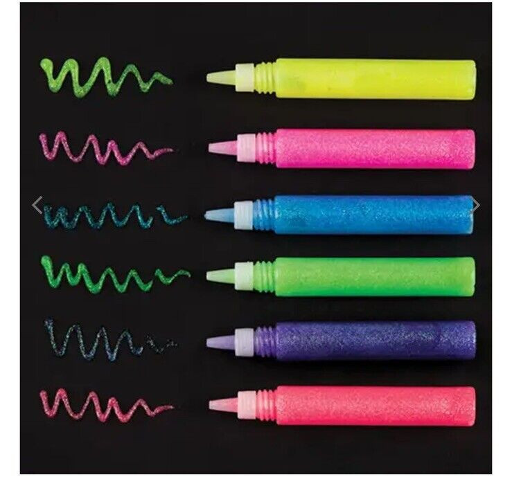 Baker Ross glitter glue pen value pack 24