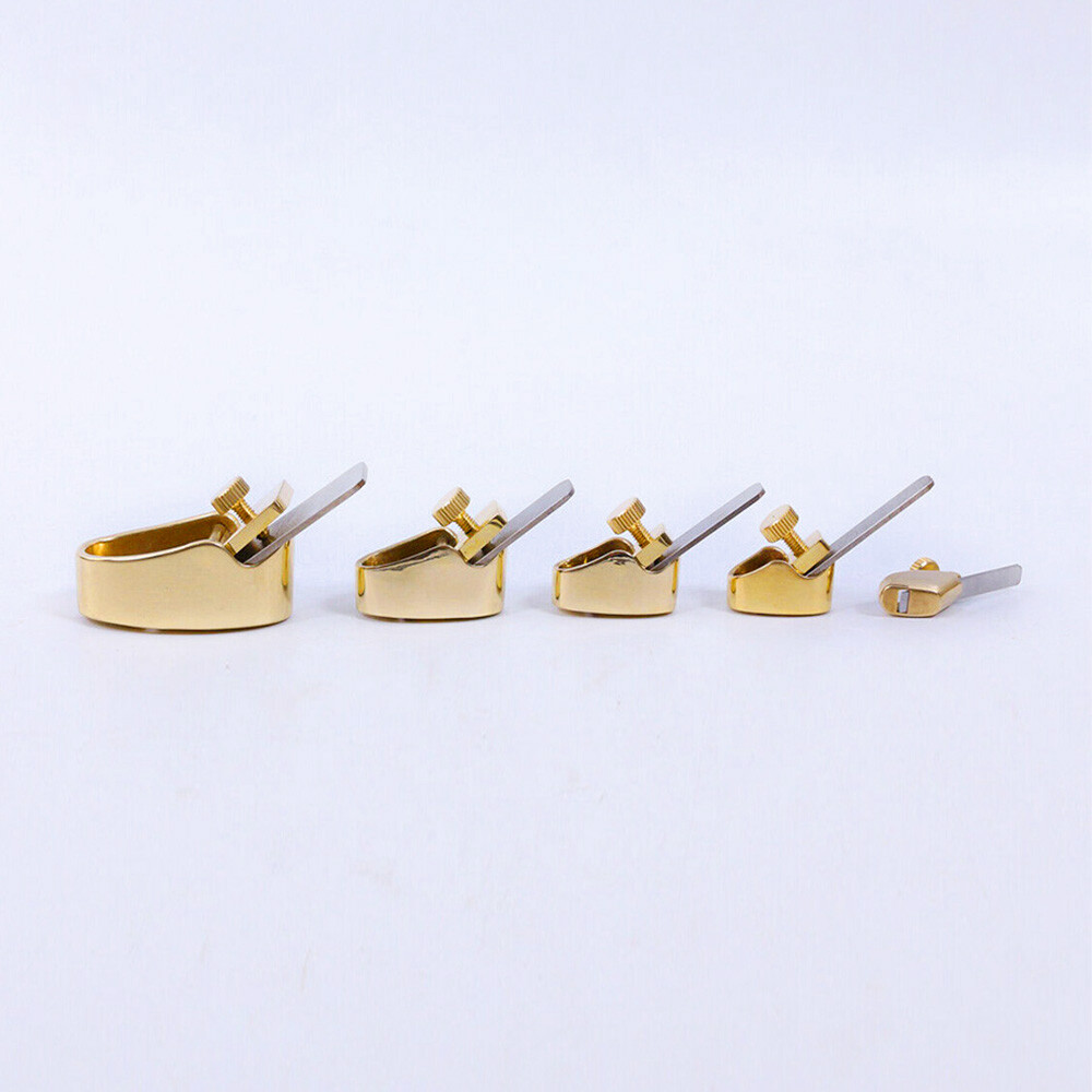 5pcs Violin Making Tools Mini Brass Planes Blade wood project Curved Bottom