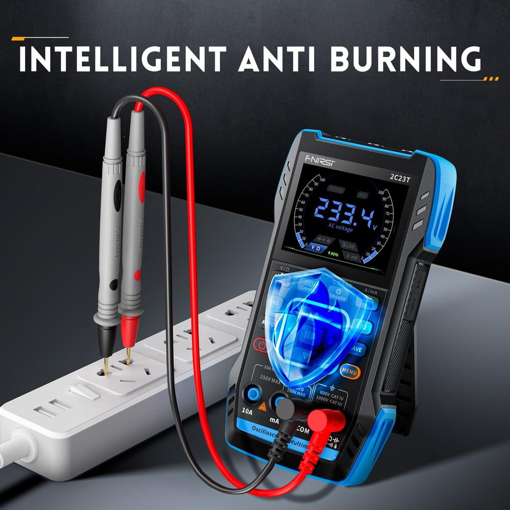 FNIRSI 2C23T Handheld Digital Oscilloscope Multimeter Function Signal Generator