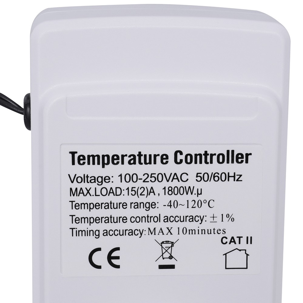 ABS Digital Thermostat Plug Outlet Temperature Controller Heater Cooler Switch