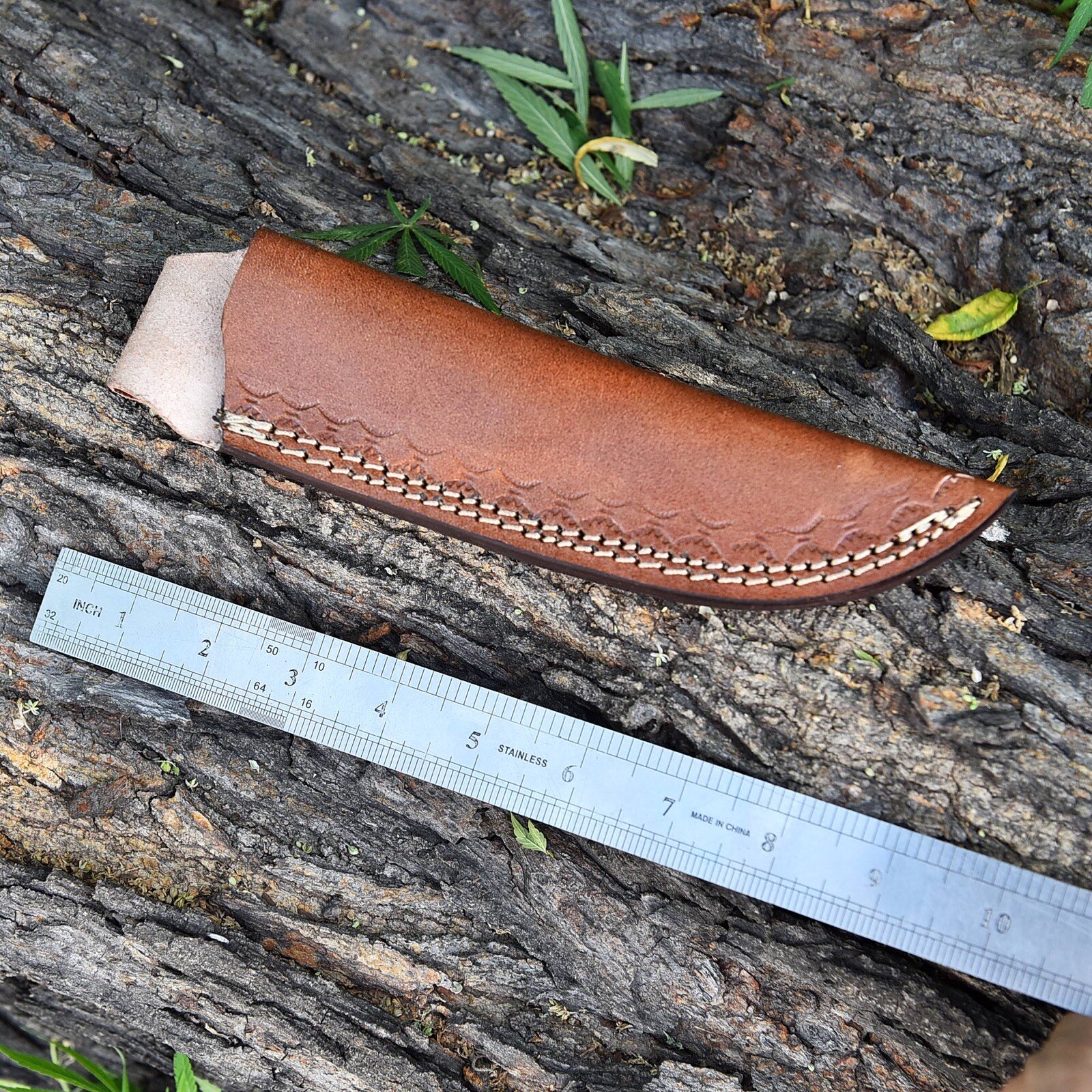 Handmade Leather Knife Sheath Fixed Blade Knives Case Belt Sheath