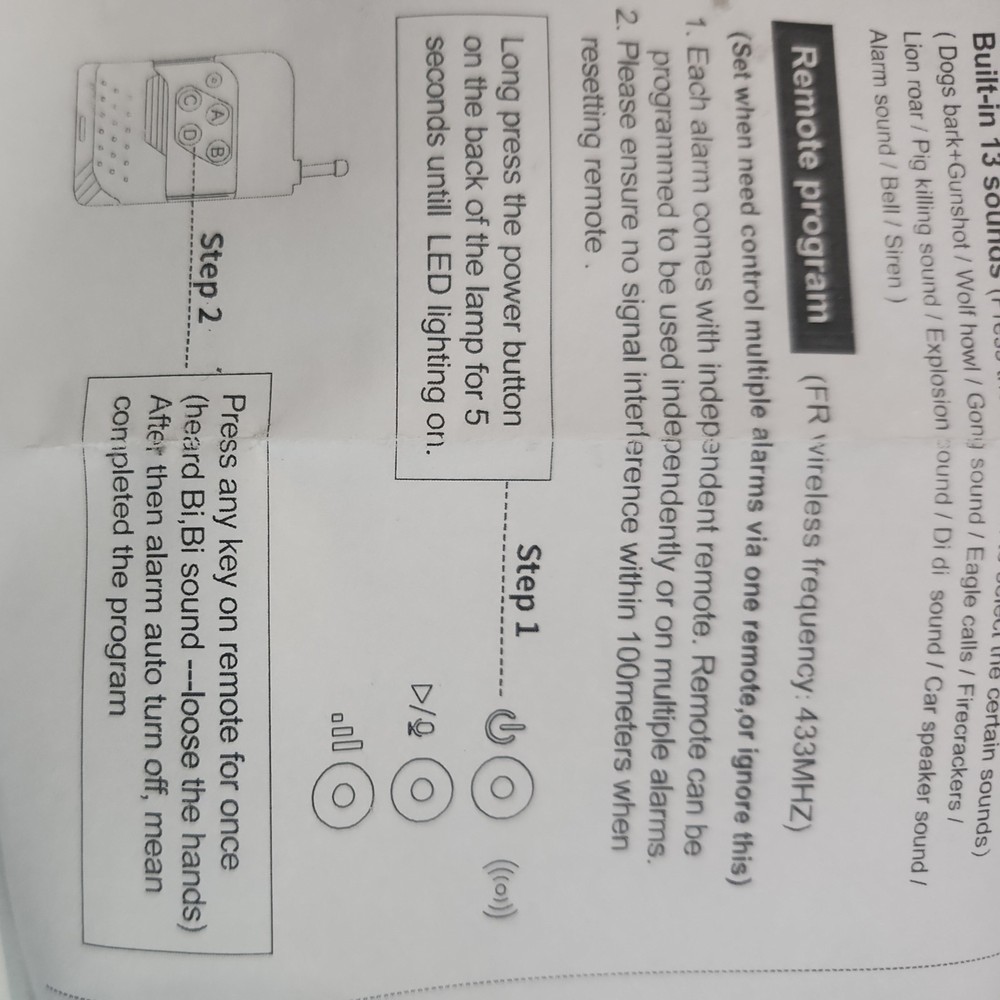 Solar Alarm Infrared Motion Detection