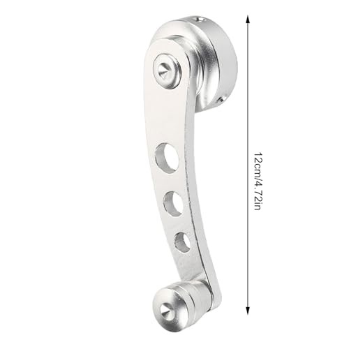 2pcs Alloy Window Handle Window Riser Window Crank Winder Crank Winder Silver