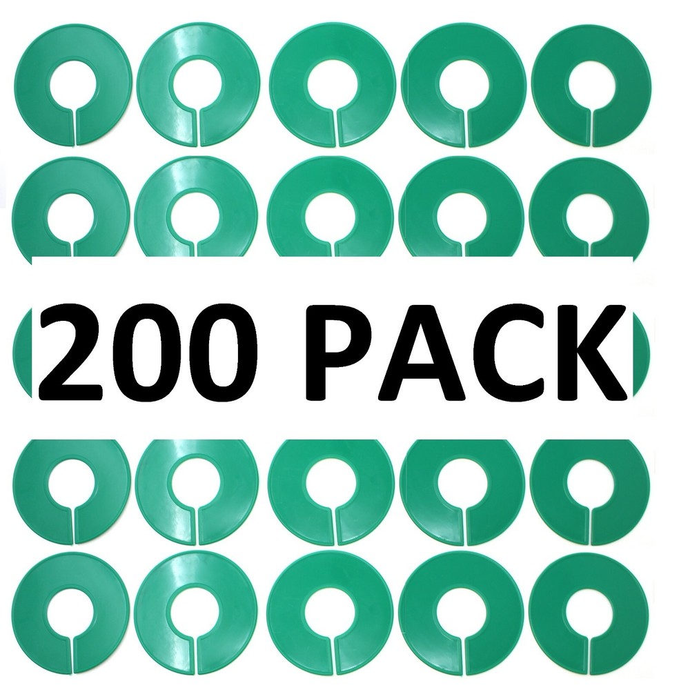 Green Round Plastic Blank Rack Size Dividers - Multi-Pack