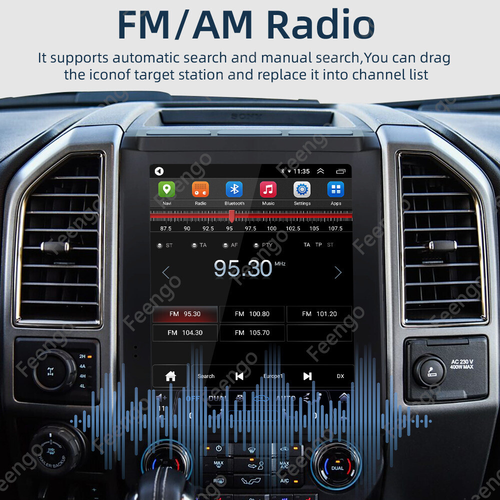 12.1" For Ford F150 2016-2021 Carplay Android 13 WiFi Car Stereo Radio GPS Navi