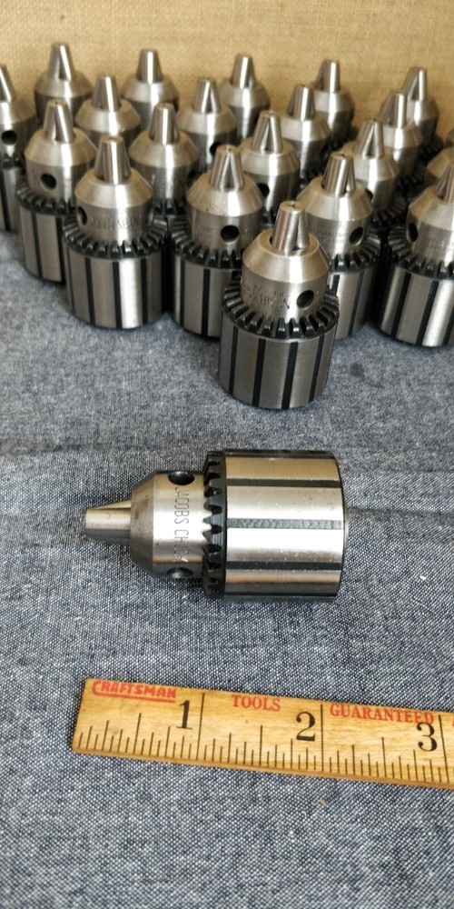 NOS JACOBS Threaded Drill Chuck 31B cap: 1/16-3/8 Mount: 3/8-24