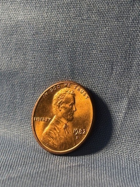 1982 D Lincoln Cent/3.1 grams/Rated About Uncirculated