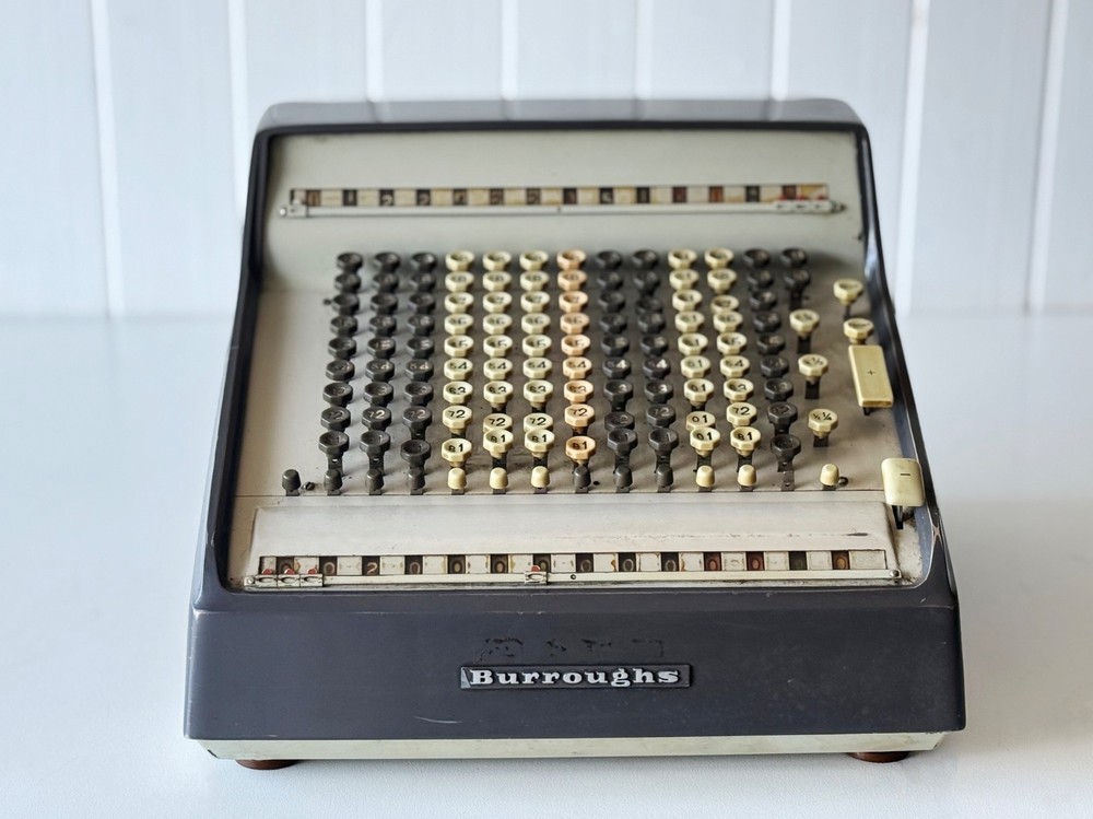 Burroughs Adding Machine Vintage Calculator – Antique Office Machine