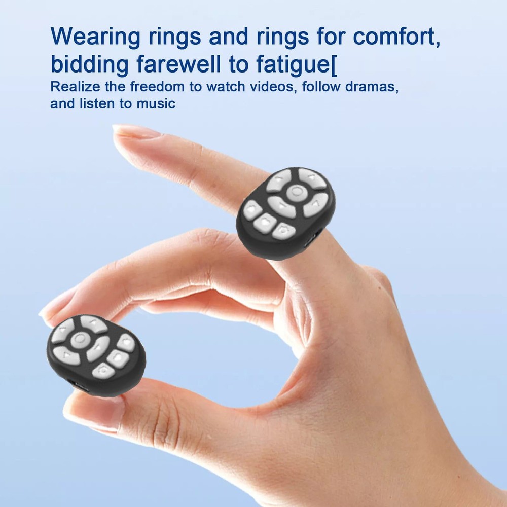 Remote Control Scrolling Ring Wireless Camera Shutter Selfie Button Controller