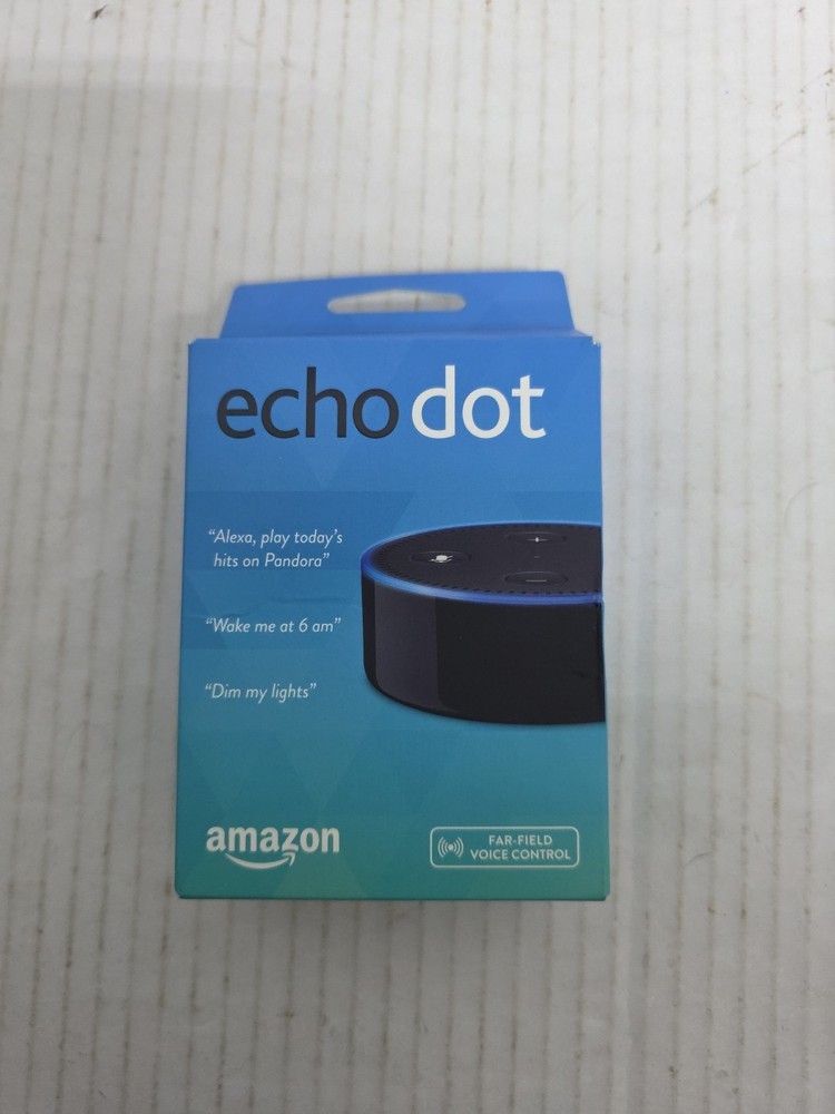 New Amazon Echo Dot (2nd Generation) Smart Speaker - Black Missing Cable (D7)