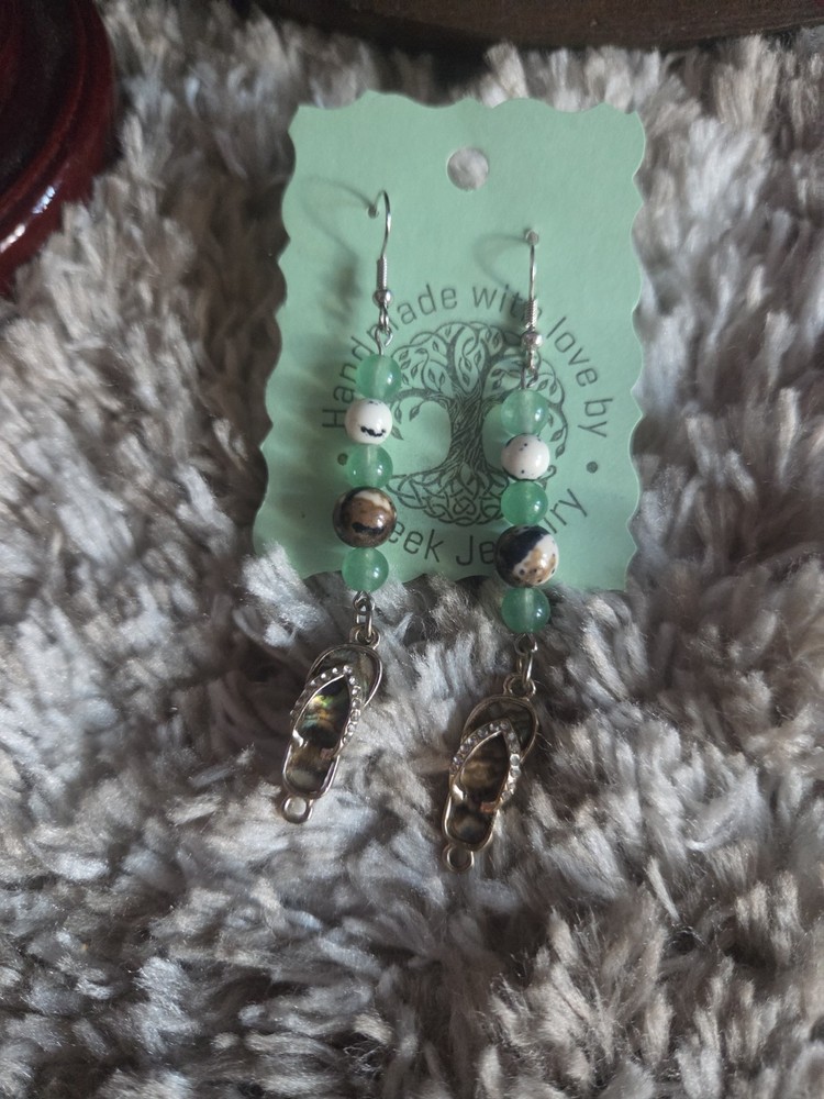 Handmade Multistone Beaded Summer Earrings