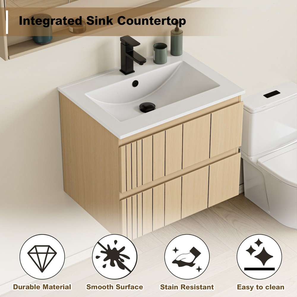 Wall Mounted Bathroom Vanity With Sink