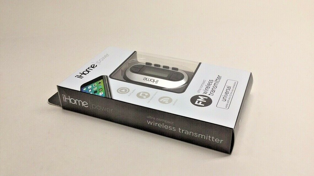 iHome IH-CA500B-AA FM Wireless Transmitter Ultra Compact for 3..5mm Aux Connect
