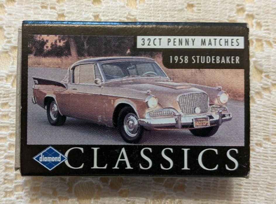 Studebaker Golden Hawk Matchbook W/O Matches