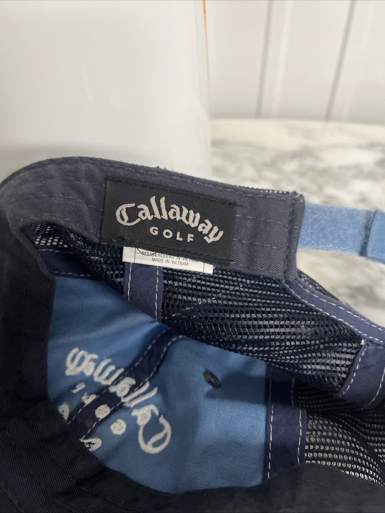 Callaway Golf Hat Cap Adjustable Hook & Loop Blue Soft Epic Apex Odyssey