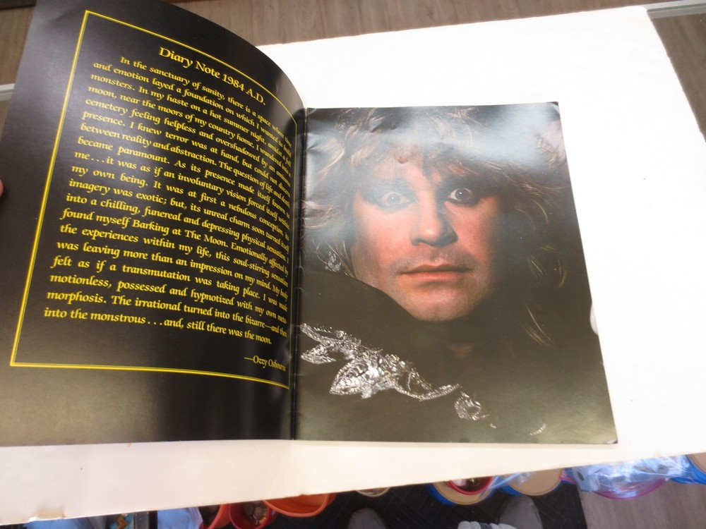 Ozzy Osbourne & Jake E. Lee Autographed Bark At The Moon World Tour 1984 Program