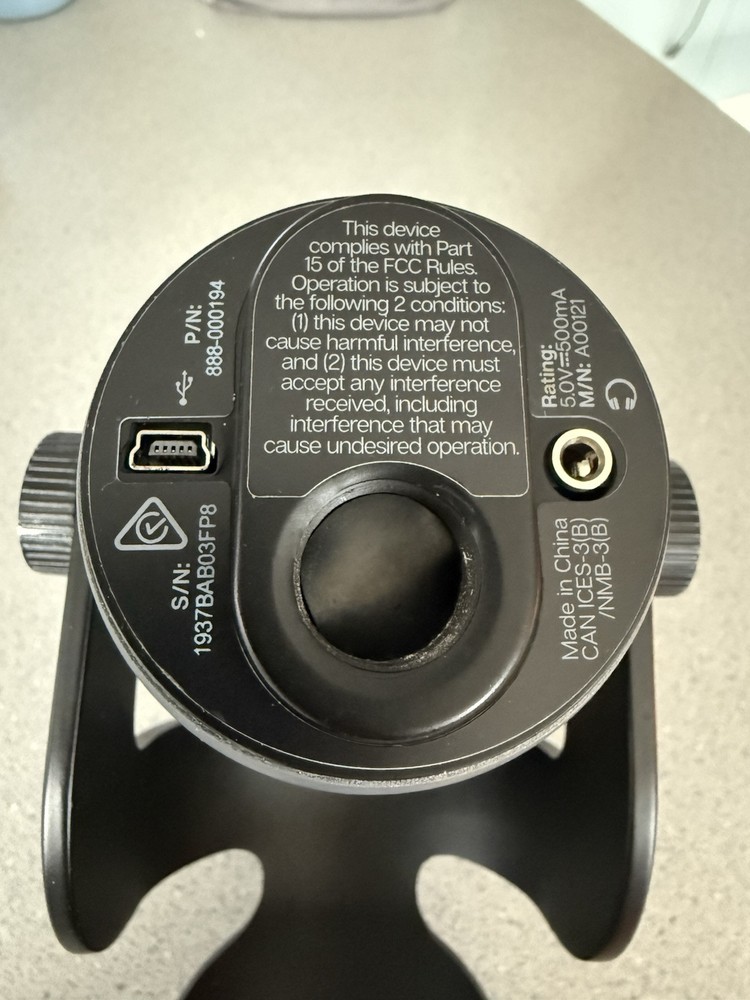 Yeti Multi-Pattern USB Condenser Gaming Microphone 888-000194 Tested