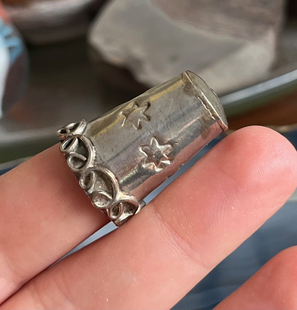 Vintage Mexican Sterling Silver Thimble