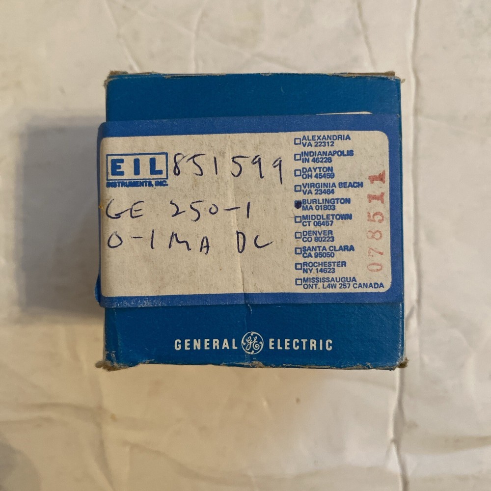 GE DC MilliAmperes Panel Meter (R2#40)