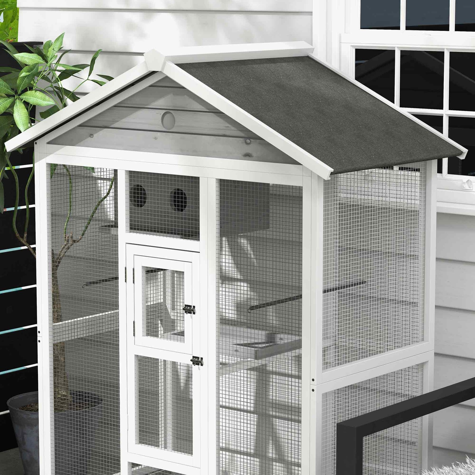 Large Bird Cage with Extra Inches, Beautiful Waterproof Flight Cage