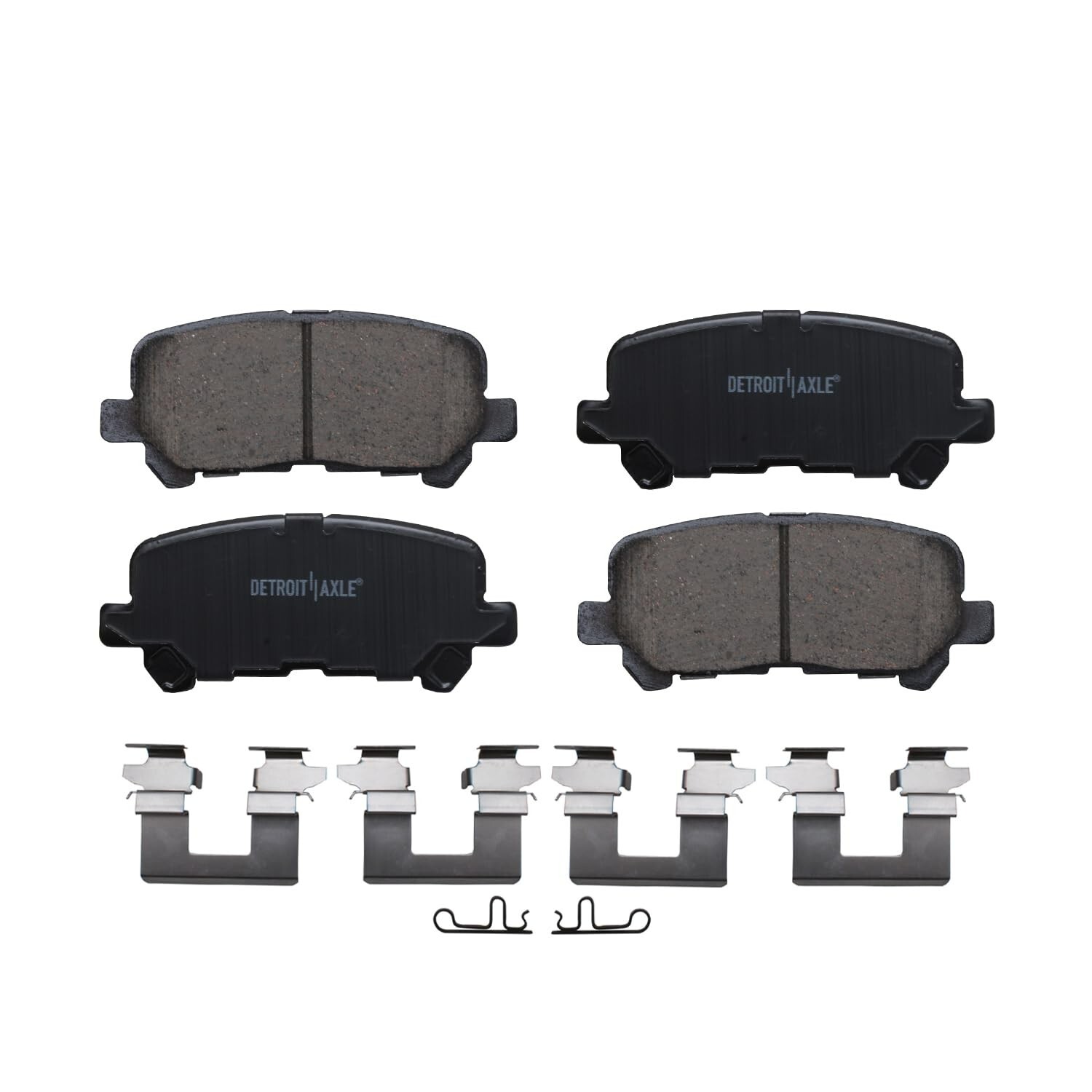 Front and Rear Ceramic Brake Pads w/ Hardware for Honda Pilot Acura MDX ZDX