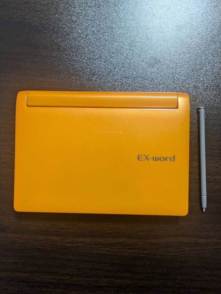 CASIO EX-word XD-D8600 Electronic Dictionary Orange DATAPLUS Japan Tested